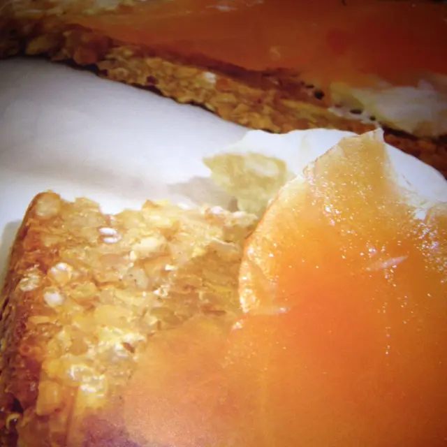 Smoked Salmon and Yoghurt on Sliced Bread