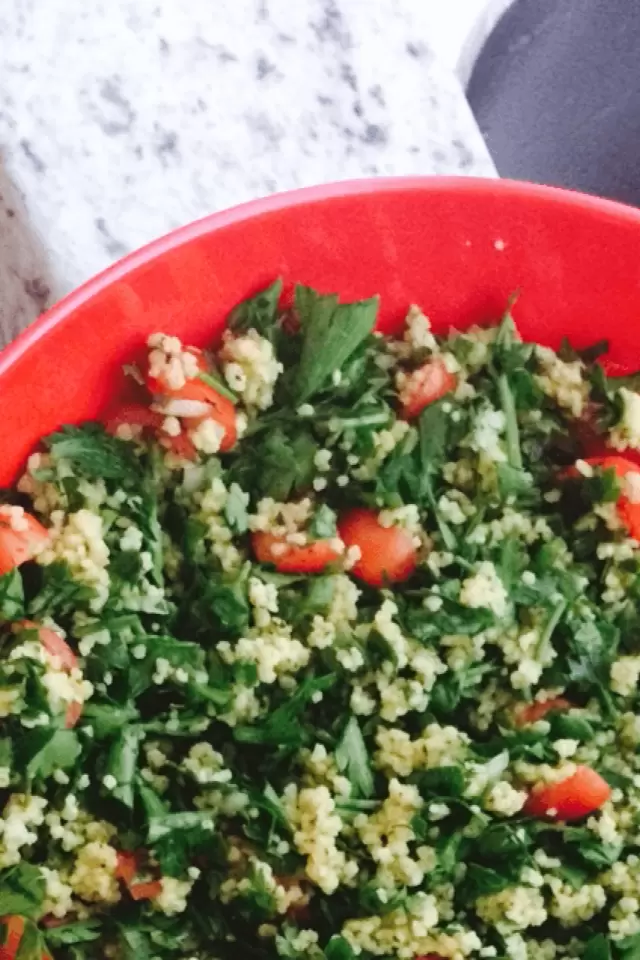 Tabule Lebanese style (Salad with Couscous)