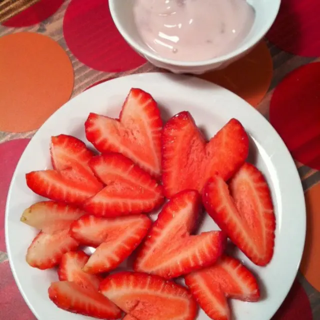 Strawberries with Cream Valentine