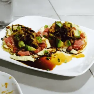 Fresh Tuna Toasts