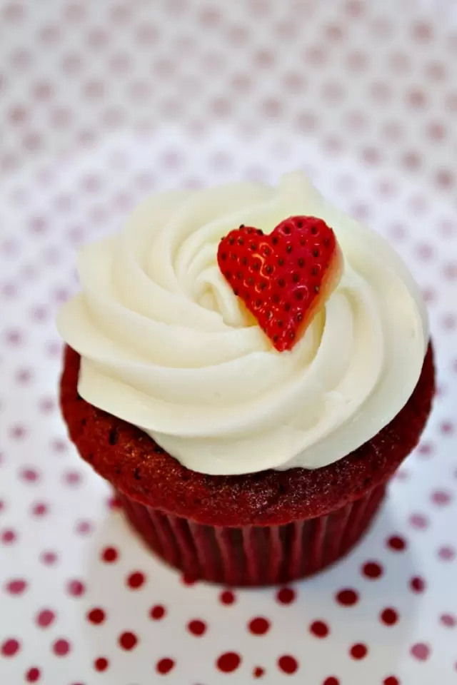 Cupcakes Red Velvet San Valentín