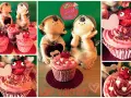 Strawberry Cupcakes with María Cookies