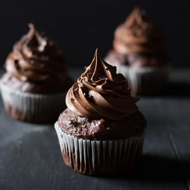 Moist Chocolate Cupcakes with Chocolate Frosting