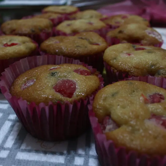 Cherry and Chocolate Chip Cupcakes