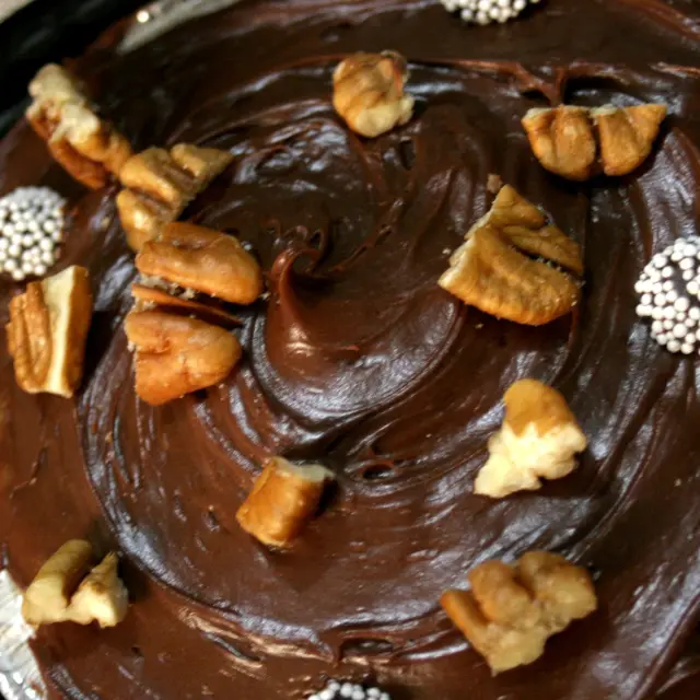 Delicious Chocolate and Walnut Cake