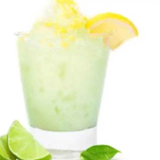 Lemon Frappe with a Touch of Green Tea