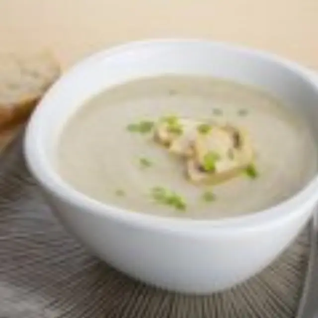 Mushroom Cream with Celery, Leek, and Thyme