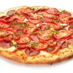 Pizza com Bacon e Tomate