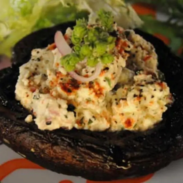 Portobello Mushrooms with Goat Cheese
