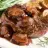 Beef steak in mushroom sauce