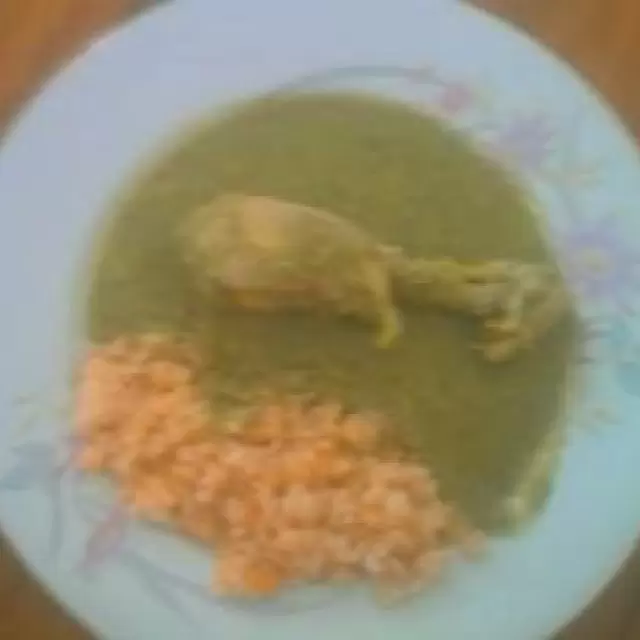 Pollo en Mole Verde