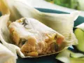 Tamales com Abobrinha e Milho