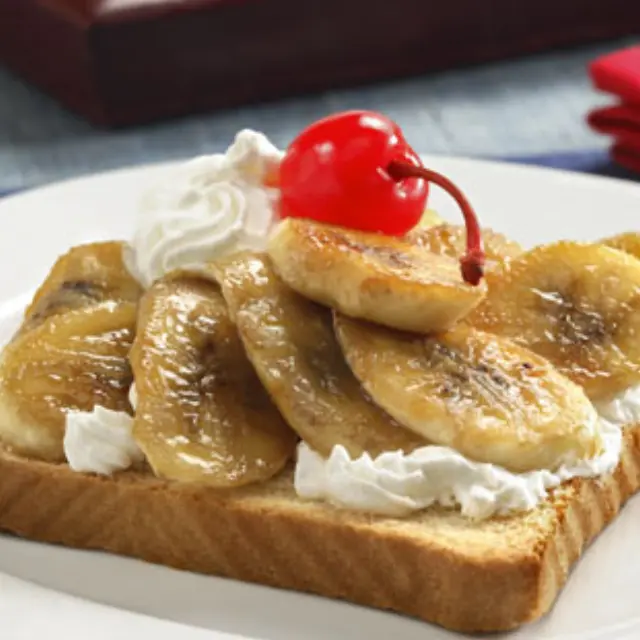 Bananas Carameladas com Noz e Creme