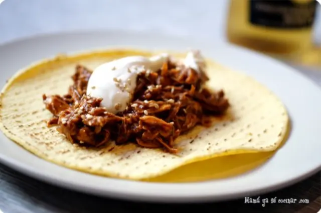 Mole de Pollo in Delicious Corn Tacos