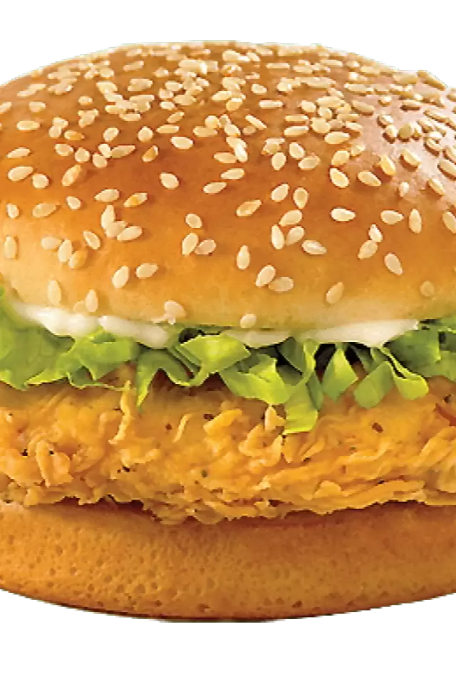 Hamburguesa de Pollo con Aderezo