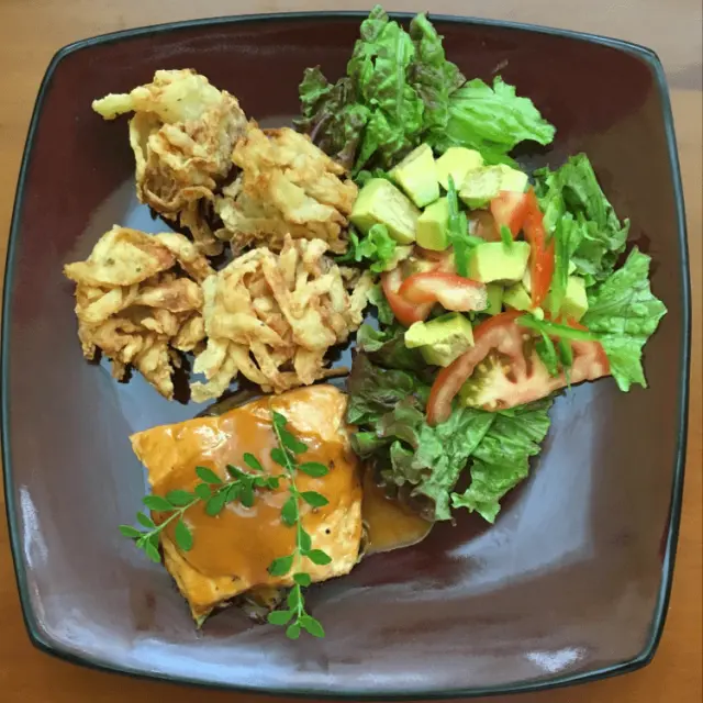 Salmon with Honey Mustard Mayonnaise