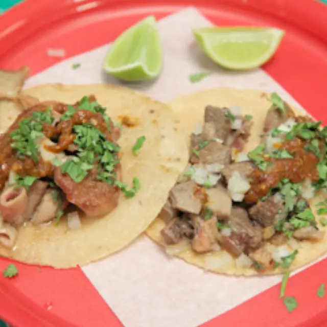 Delicious Tripa and Lengua Tacos