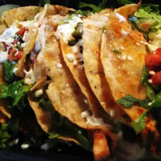 Tacos de Machaca com Queijo