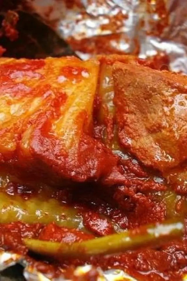 Chamorro de Res en Achiote