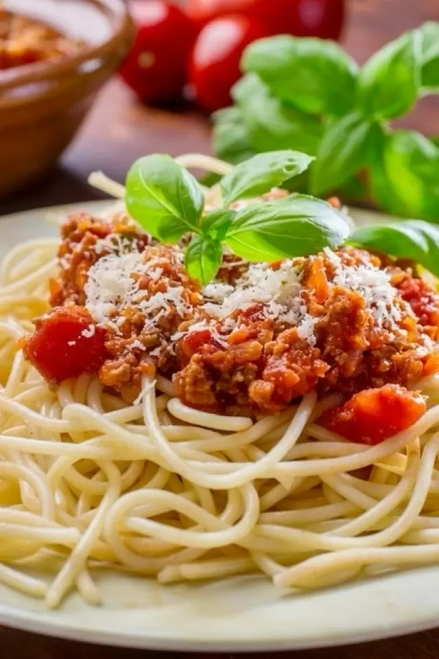Pasta with ground beef