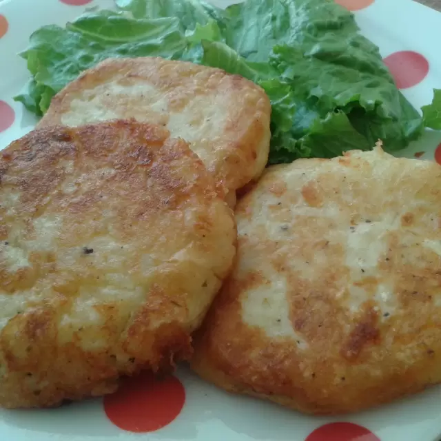 Tortitas de Papa con Pollo