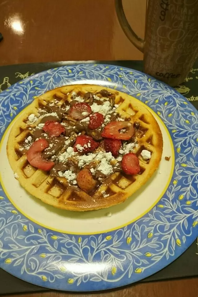 Waffles with Hot Cakes Flour