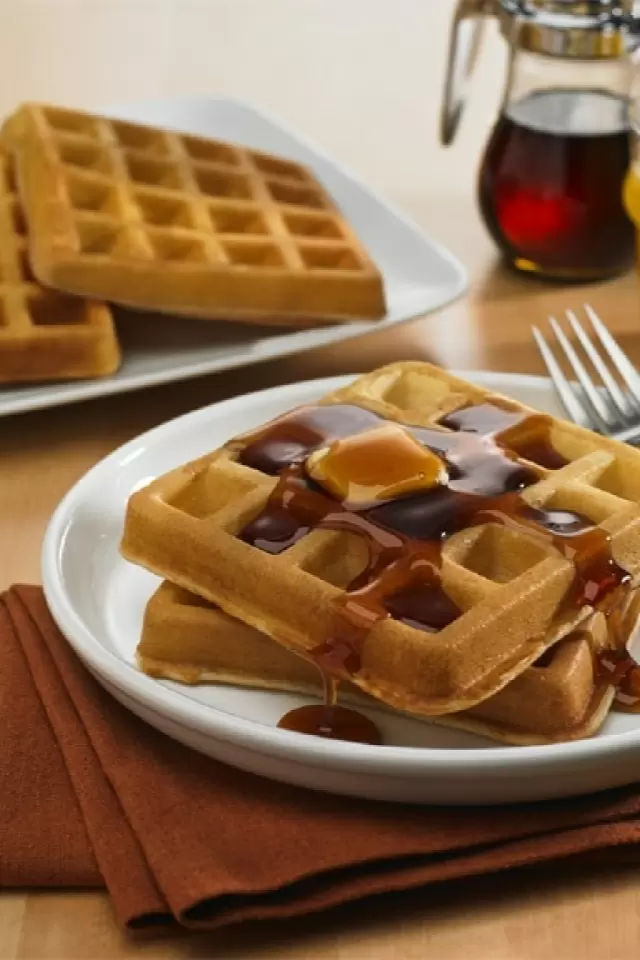 Waffles with Hot Cakes Flour