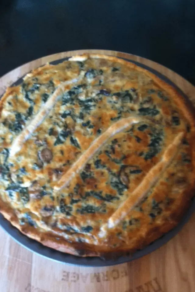 Quiche de Espinaca y Champiñón