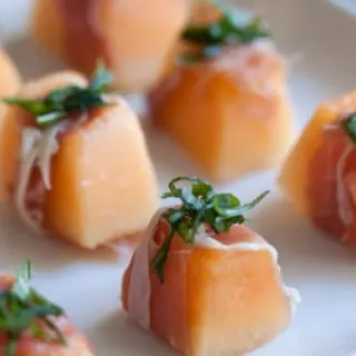 Melon and Serrano Ham Bites