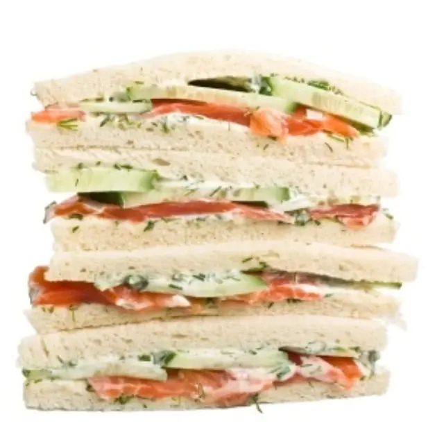 Cucumber and Salmon Sandwiches