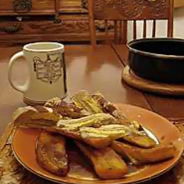 Flamed Bananas with Coffee Sauce
