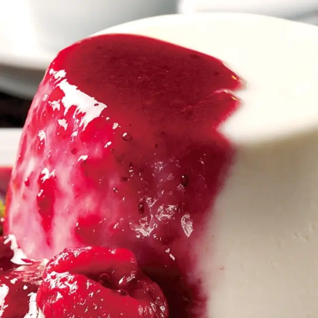 Panna Cotta with Seasonal Fruits