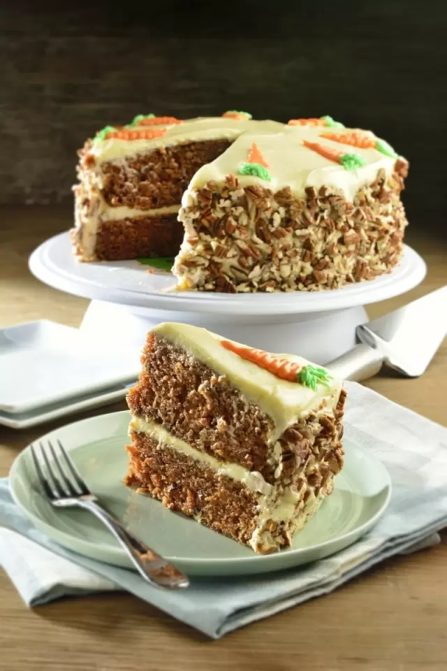 Pastel de Zanahoria con Betún de Queso Crema