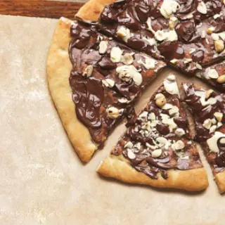 Chocolate Almond Pizza