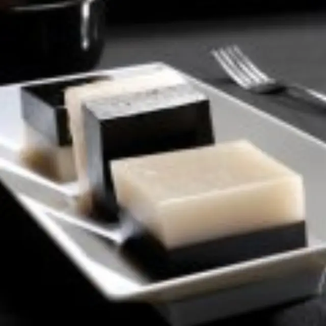 Zapote and Horchata Gelatin