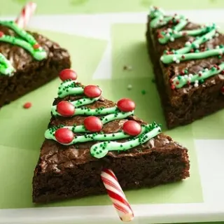 Brownies de Árvore de Natal
