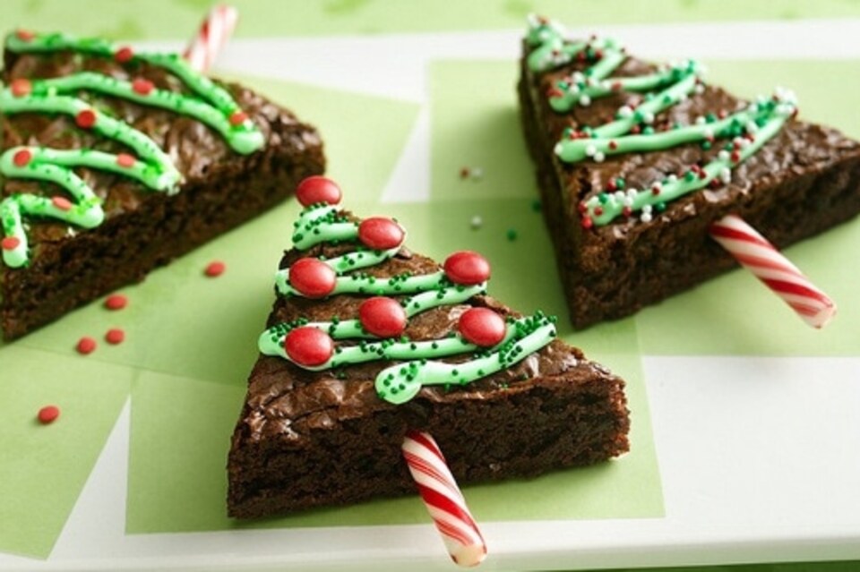 Brownies de Arbolito de Navidad