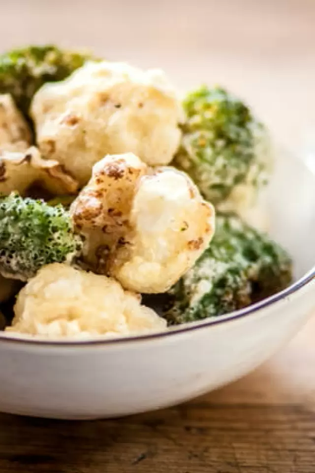 Tempura de Brócoli y Coliflor