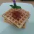 Waffles with Strawberry Coulis