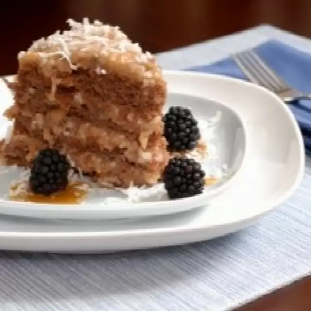 Pastel de Chocolate con Coco y Nuez