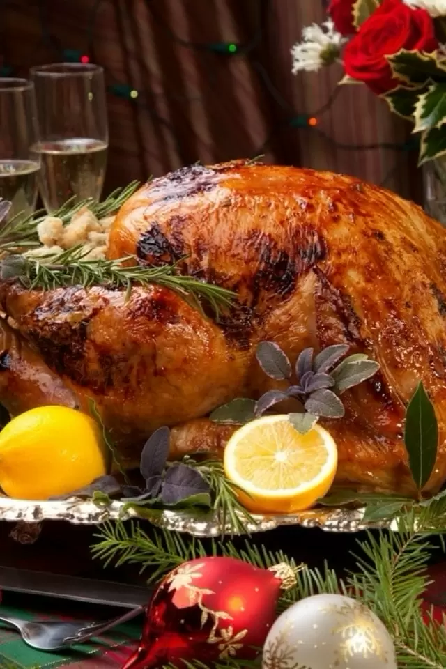 Pavo de Navidad Relleno de Carnes