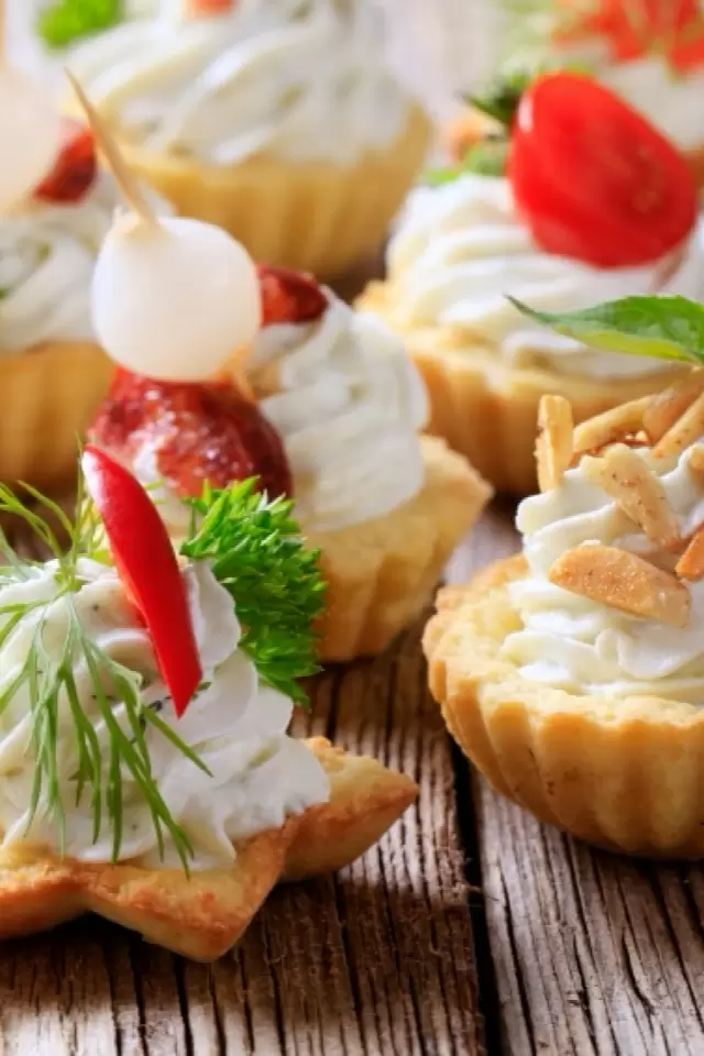 Canapes de Blue Cheese y Nuez