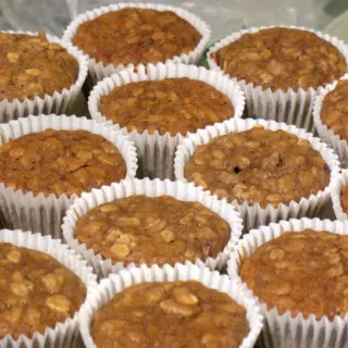 Banana, Walnut, and Yogurt Muffins