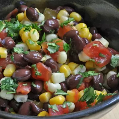 Beans and Elotes Salad