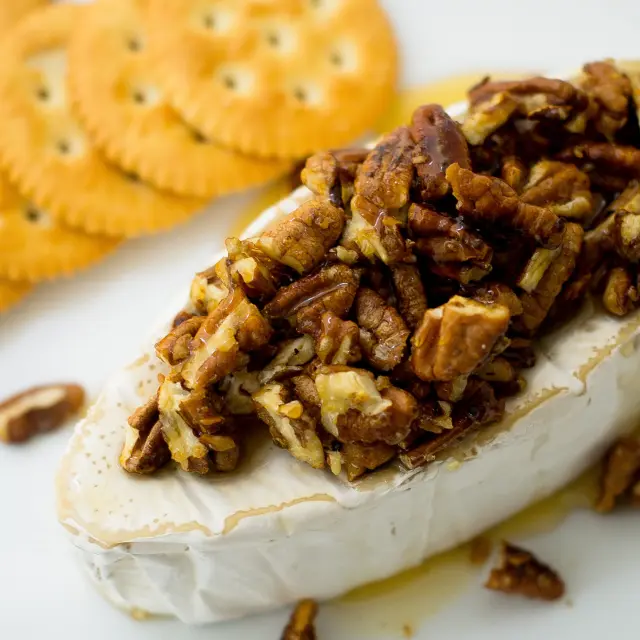 Brie Cheese and Walnut Snack for Baby Shower