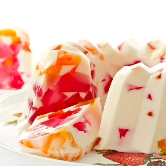 Gelatina de Mosaico con Crema