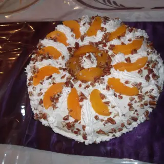 Bolo de 3 Leites com Pêssego