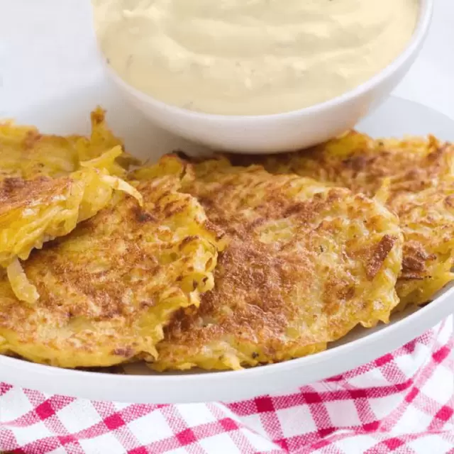 Rosti of potatoes