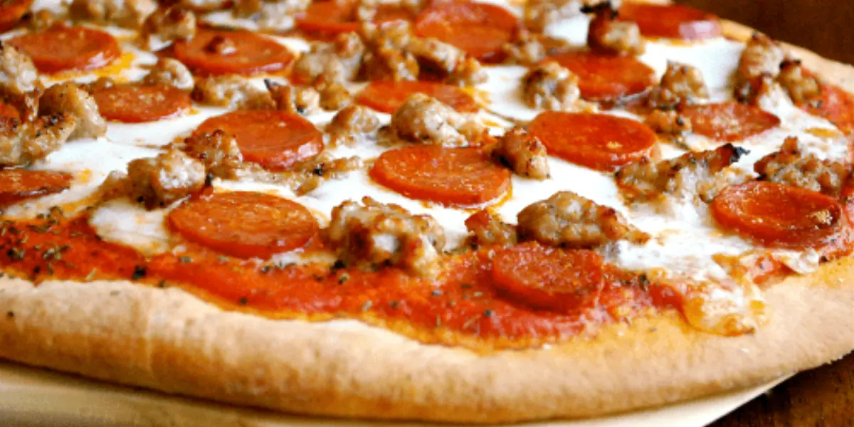 メルちゃんMozzarella15枚SAUSAGE PIZZA4枚の19枚 sausage-pepper-tomato-pizza-9-