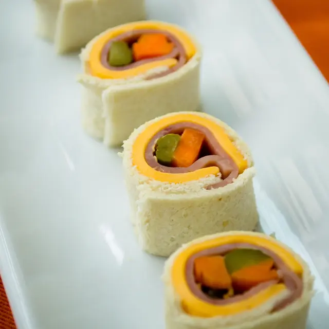 Turkey and Cheese Sushi